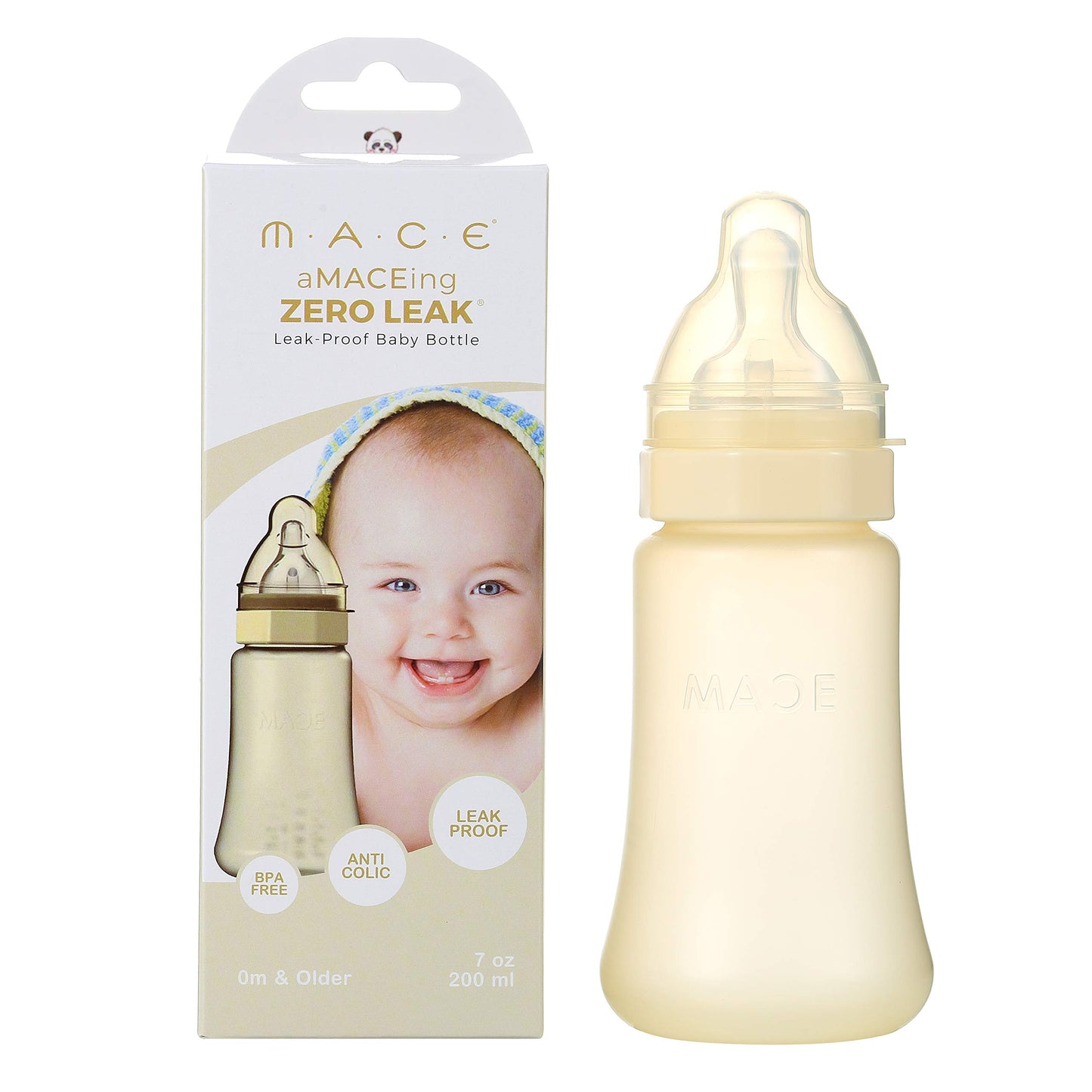 aMACEing Zero Leak Baby Bottle with Anti-Colic Vent