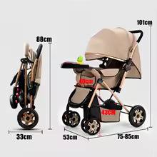 Lightweight Reversible Baby Stroller Foldable