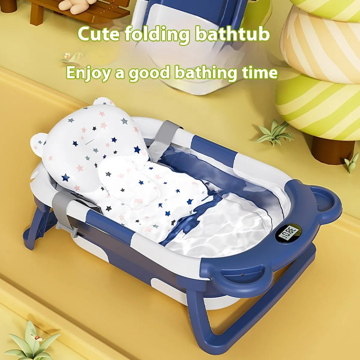New Born Temp-Sensing Baby Tub